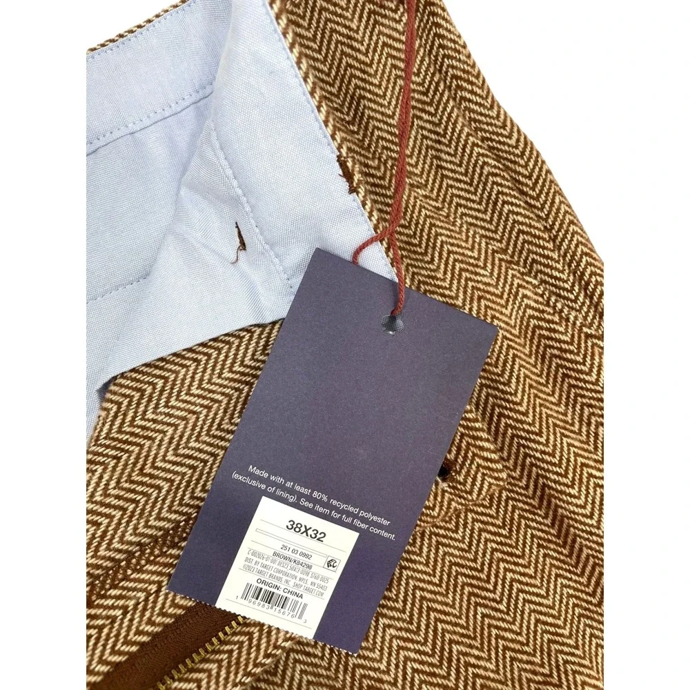 NEW Rowing Blazers houndstooth plaid pants Size 38W Inseam 29.5